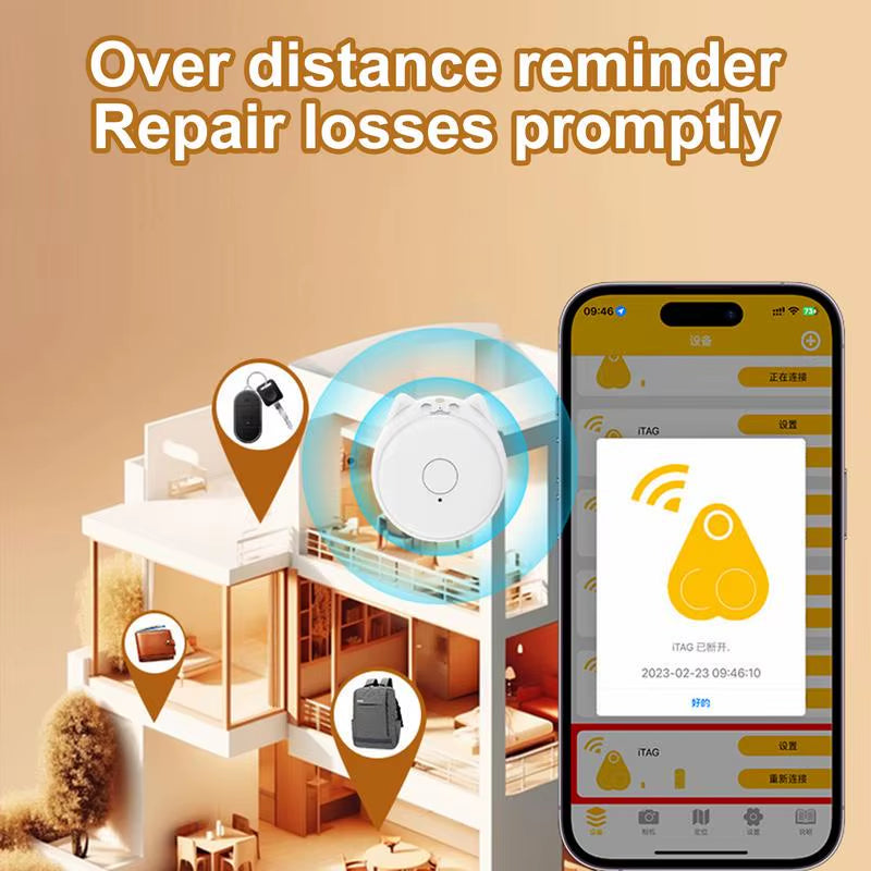 Personal Tracking Devices Smart Tracker Pet Tracker Wireless Alarm Sensor Device Anti-Lost Item Finder Location Tracker Small