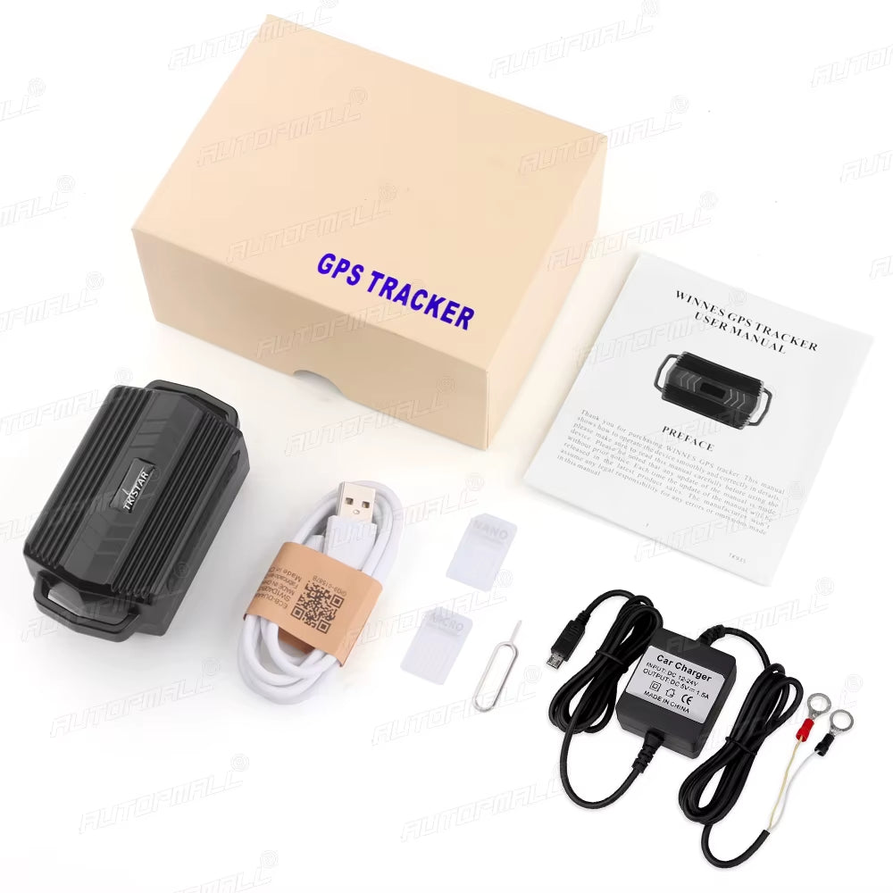 TKSTAR GPS Tracker Car Tracking Device Waterproof Magnet 3000Mah GPS Car Tracker Geofence Shock Alarm Vehicle Tracker TK935