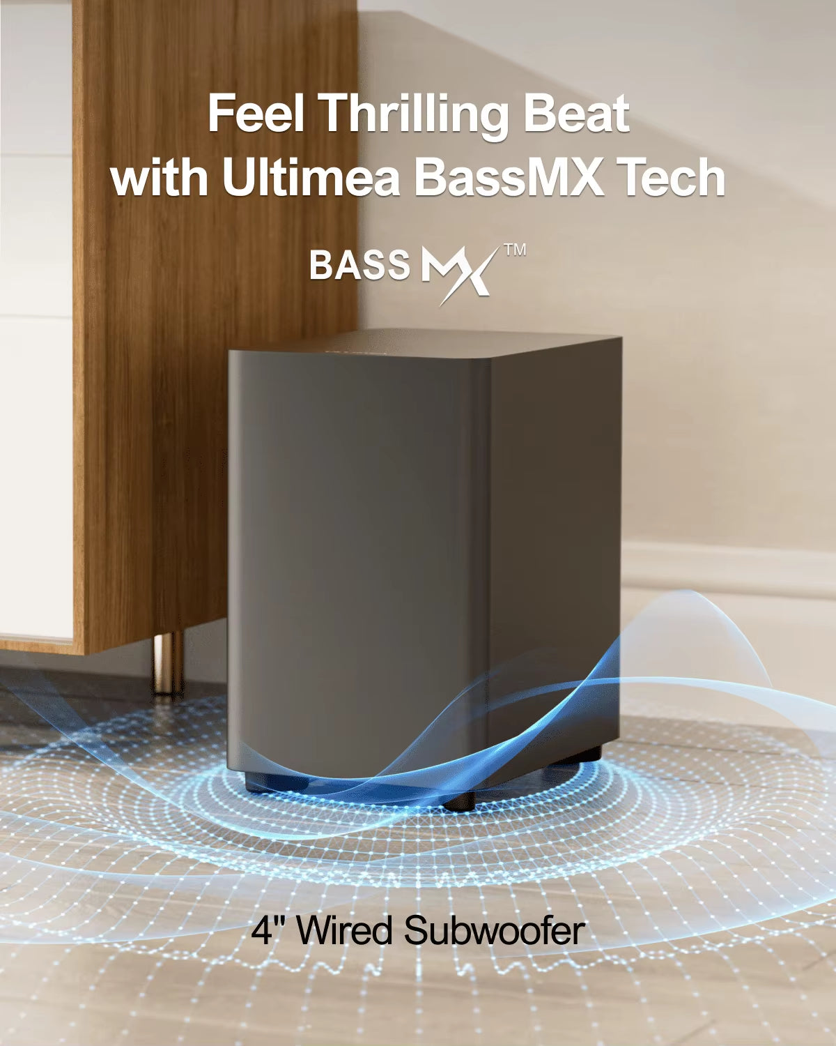 330W 7.1Ch Virtual Surround Soundbar,Tv Sound Bar with Subwoofer and 4 Surround Speakers, Smart App Control, Aura A40