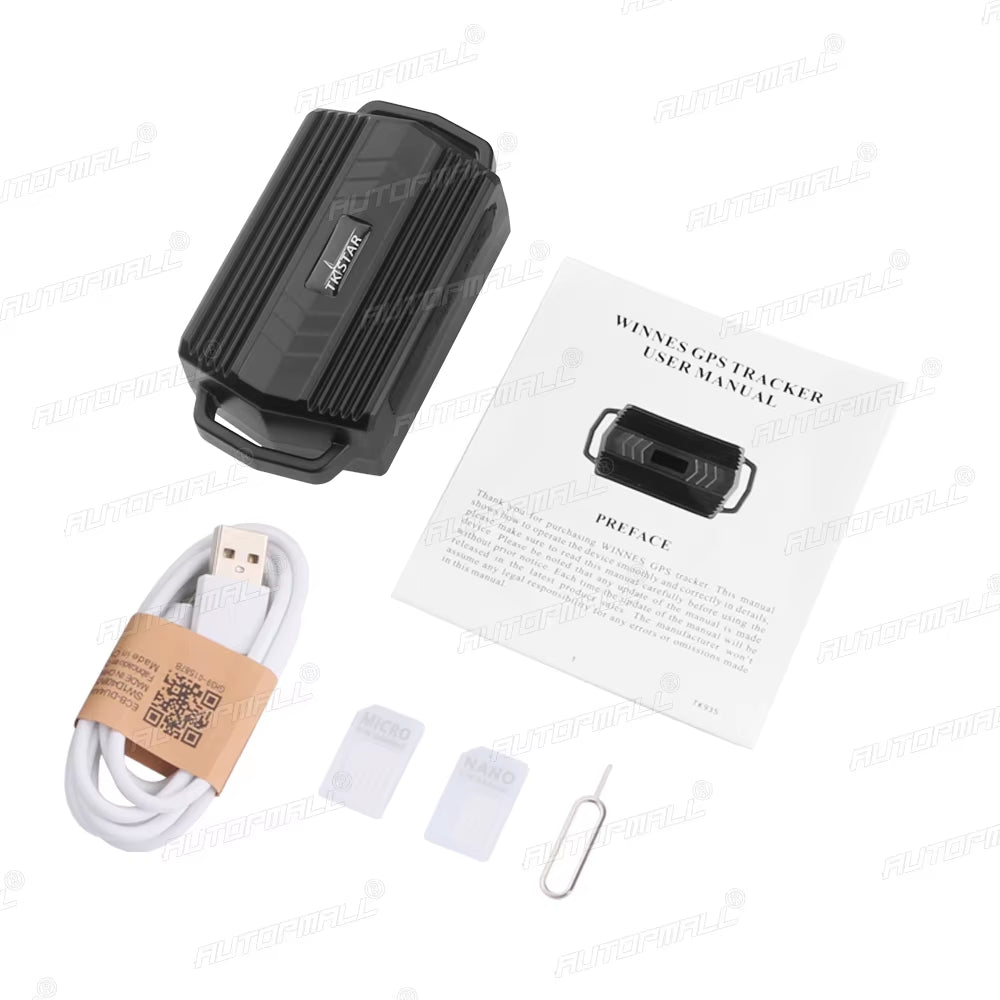 TKSTAR GPS Tracker Car Tracking Device Waterproof Magnet 3000Mah GPS Car Tracker Geofence Shock Alarm Vehicle Tracker TK935