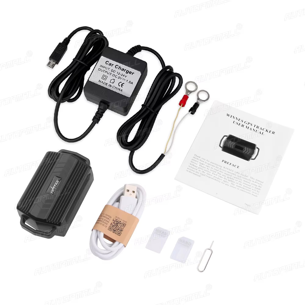 TKSTAR GPS Tracker Car Tracking Device Waterproof Magnet 3000Mah GPS Car Tracker Geofence Shock Alarm Vehicle Tracker TK935