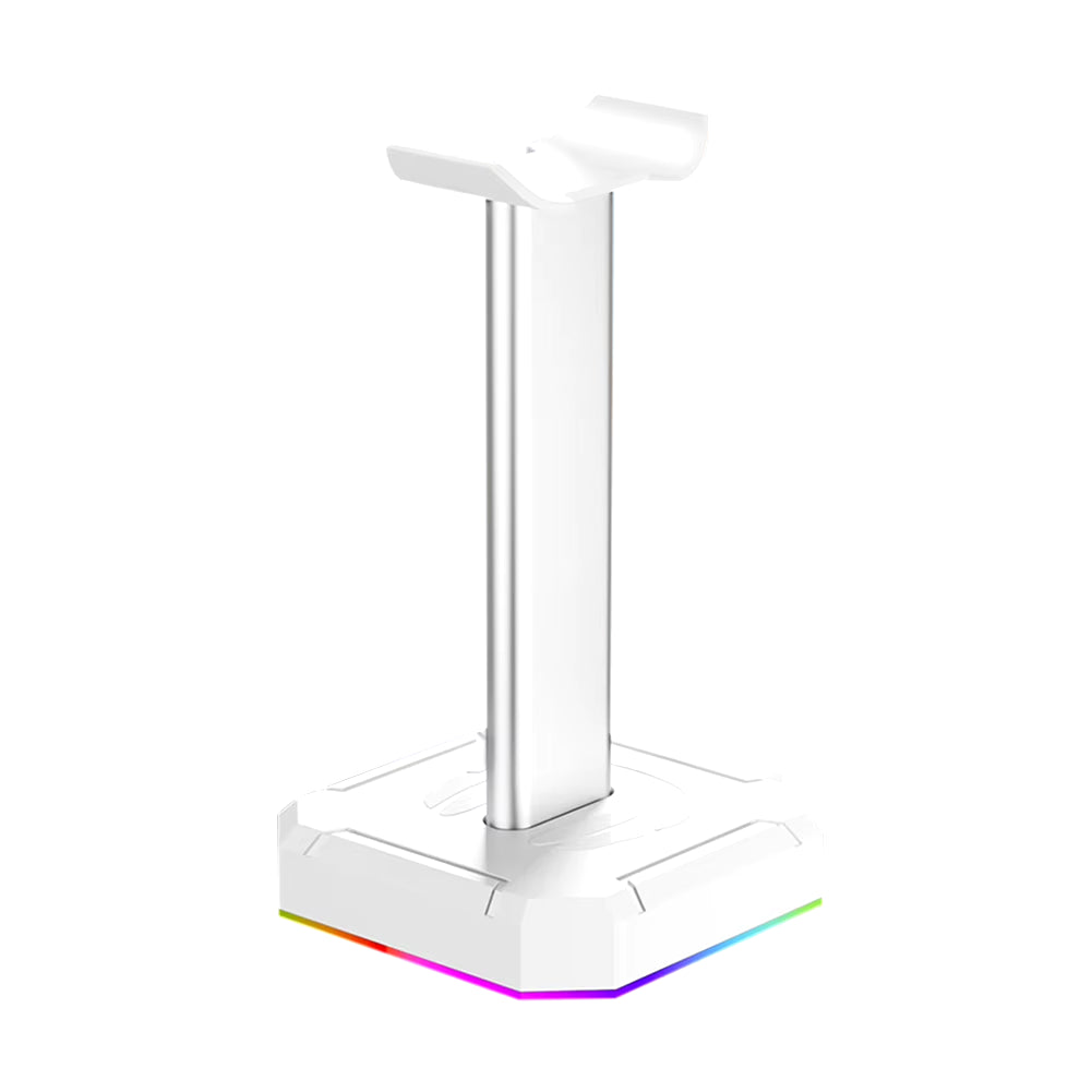 RGB Gaming Headphone Stand 10 Lighting Effects Headphone Stand Holder Rack USB Port 3.5Mm Audio Port Desktop Headset Bracket